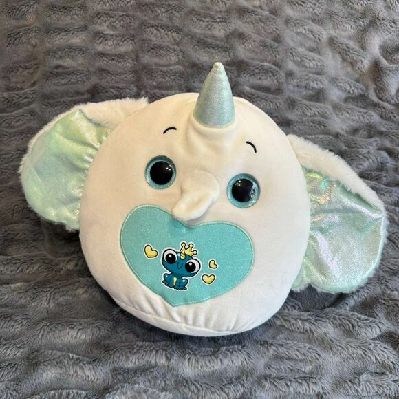 Zuru Rainbocorns Other - Zuru Rainbocorns Eggzania Fairy Mania Elephant wings Blue White Silver Plush Toy